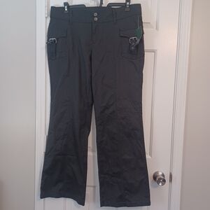 Wild Fable Blk Buckle Front Bootcut Flare Pants Sz XL